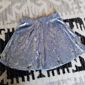 velvet skirt